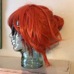 Wig Accessories Red Orange Messy Bun New Cosplay Costume Poshmark
